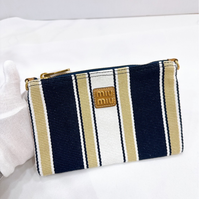 莉亞精品♡ Miumiu 條紋托特包 99新-18