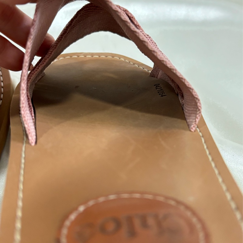 Chloe woody 編織拖鞋 粉色-10