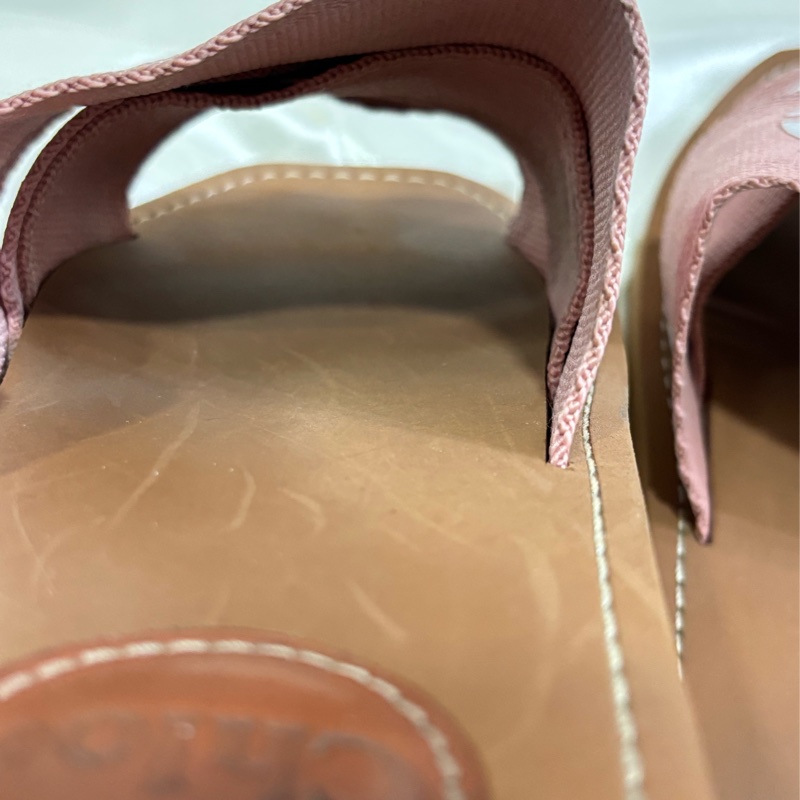 Chloe woody 編織拖鞋 粉色-11