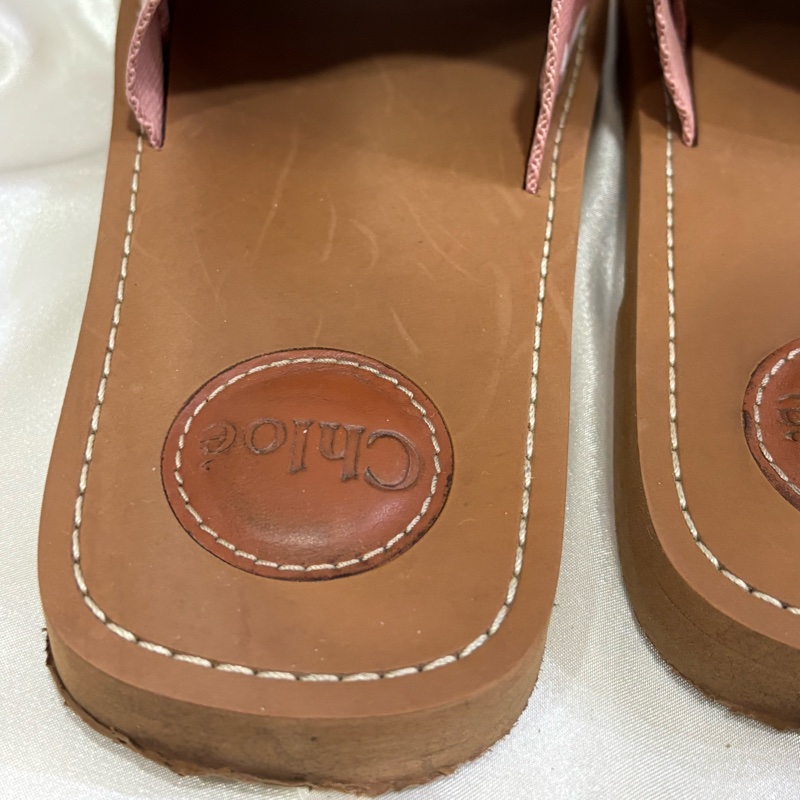 Chloe woody 編織拖鞋 粉色-13