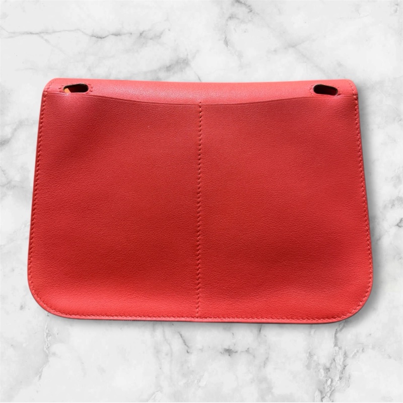 Hermes mini halzan 杜鵑紅A5 銀釦 D刻-3