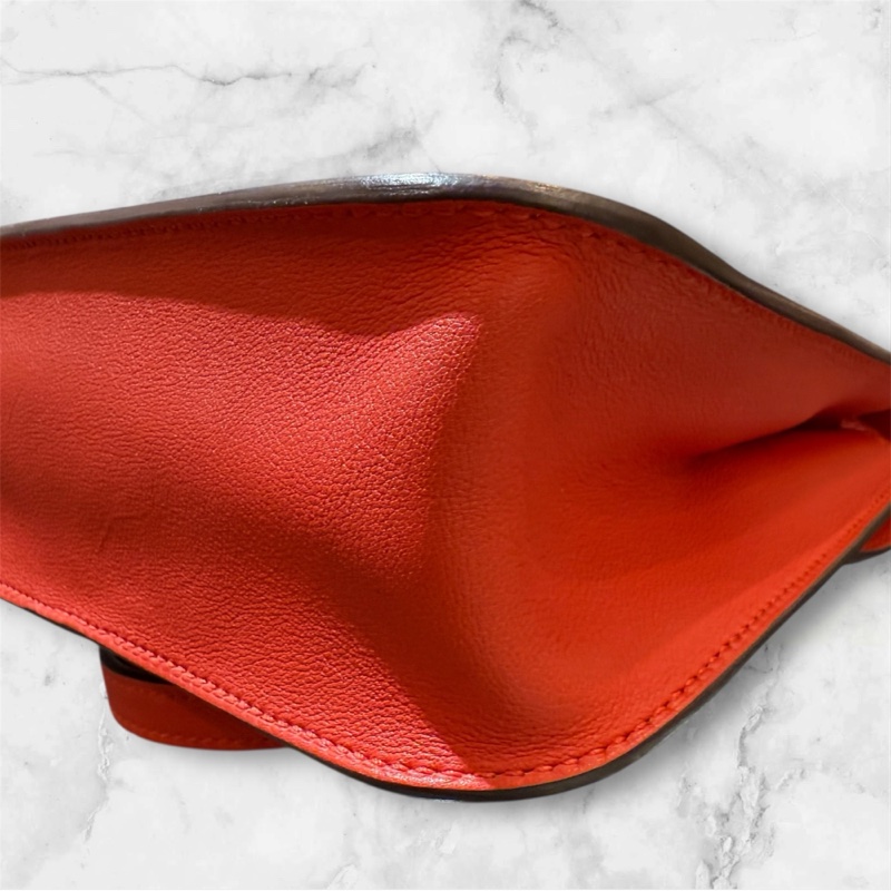 Hermes mini halzan 杜鵑紅A5 銀釦 D刻-8