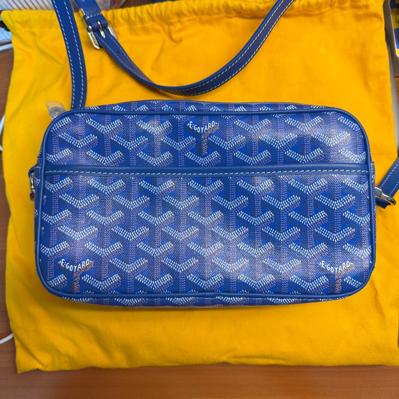 二手品 使用過三四次而已 狀況很好 GOYARD 相機包 CAP - VERT 日本購入-2