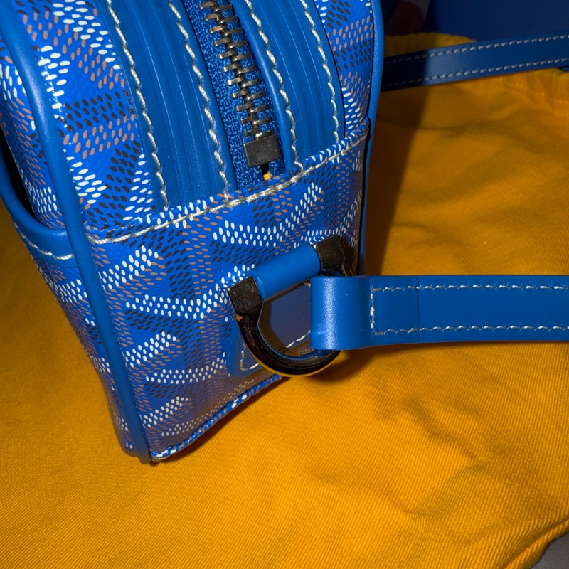 二手品 使用過三四次而已 狀況很好 GOYARD 相機包 CAP - VERT 日本購入-3