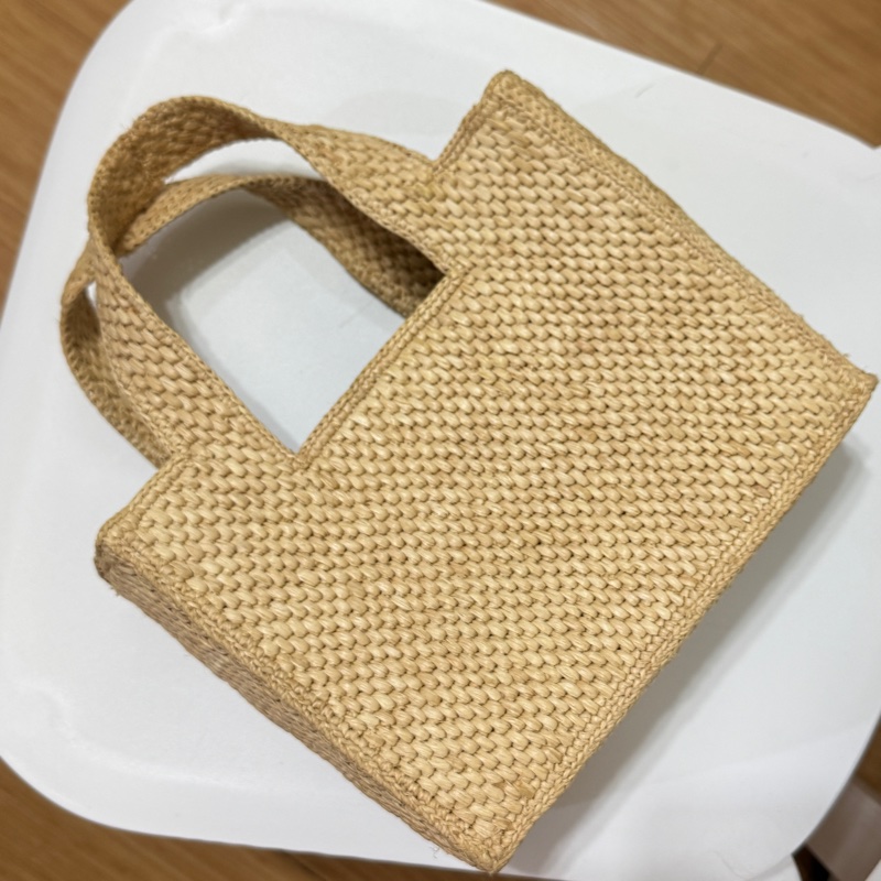 LOEWE Small Font tote in raffia 拉菲草 小號 手提包-4