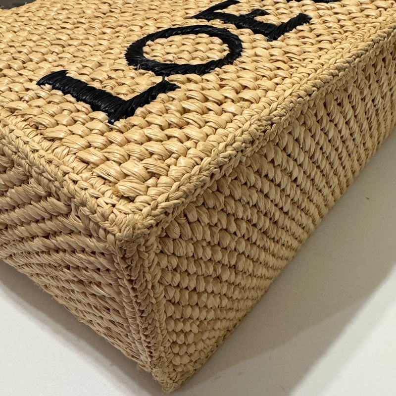 LOEWE Small Font tote in raffia 拉菲草 小號 手提包-9