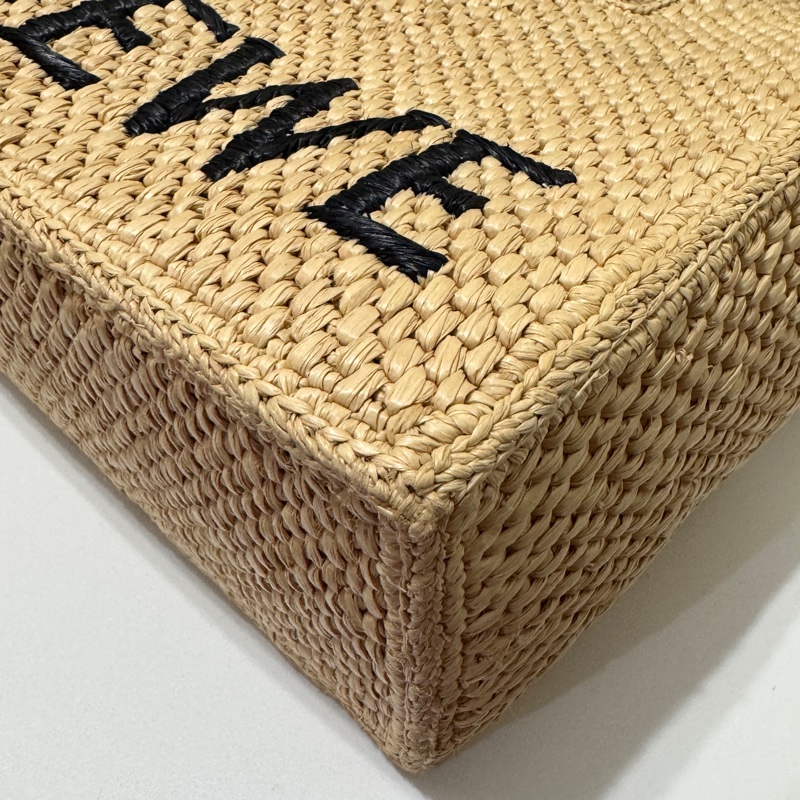 LOEWE Small Font tote in raffia 拉菲草 小號 手提包-14