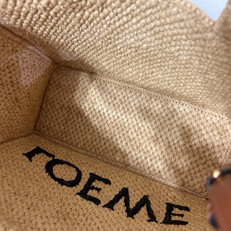 LOEWE Small Font tote in raffia 拉菲草 小號 手提包-15