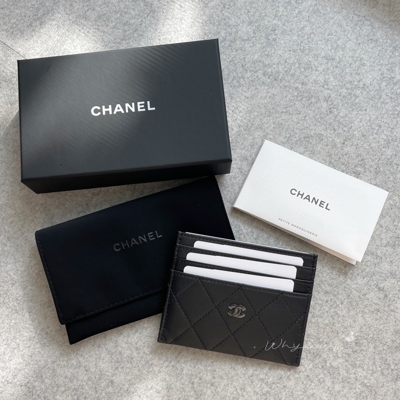 《Chanel》 so black 票卡包 全新-4