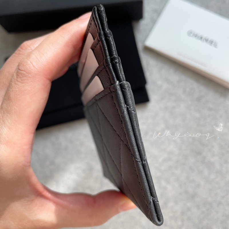 《Chanel》 so black 票卡包 全新-8