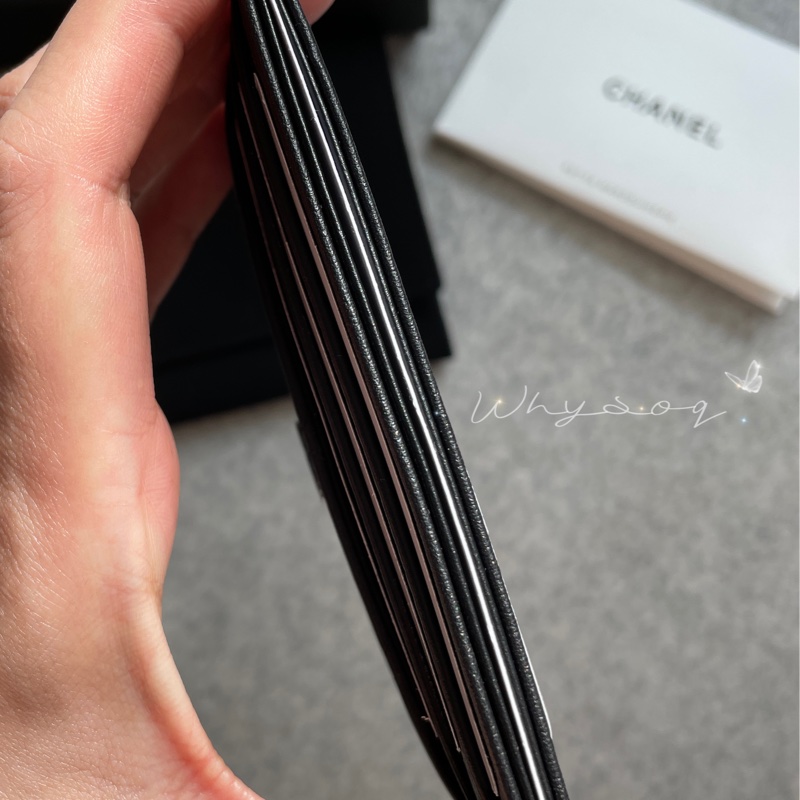 《Chanel》 so black 票卡包 全新-11