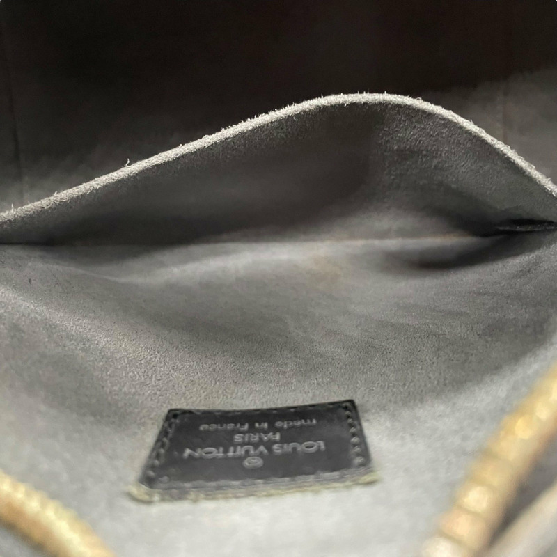 LOUIS VUITTON Sablon 手提包 Epi Noir 黑色 M52042 金色金屬零件 女款 D-14
