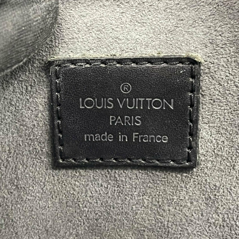 LOUIS VUITTON Sablon 手提包 Epi Noir 黑色 M52042 金色金屬零件 女款 D-15