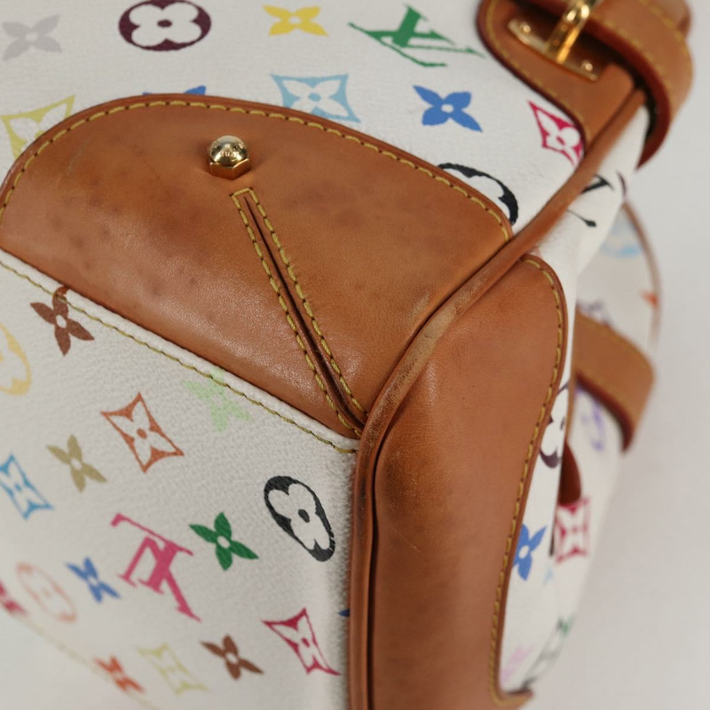 【日本直送】路易威登 Monogram Multicolor Claudia 手提包 白色 M40193 LV 正品 130466V-15