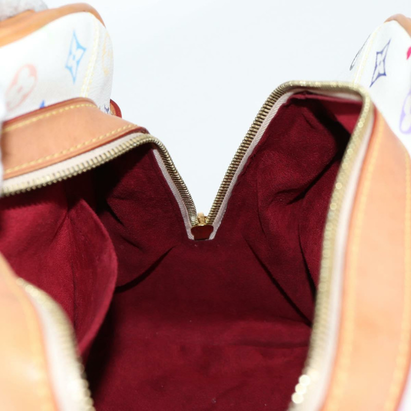 【日本直送】路易威登 Monogram Multicolor Claudia 手提包 白色 M40193 LV 正品 130466V-19