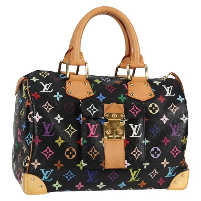 【日本直送】路易威登 Monogram 多色 Speedy 30 手提包 黑色 M92642 正品 128856V-0