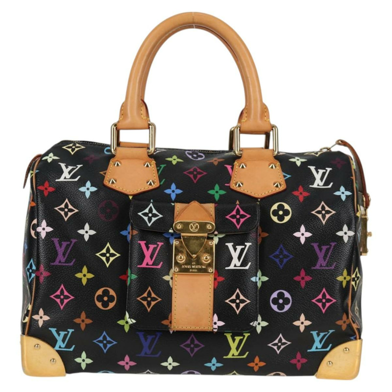 【日本直送】路易威登 Monogram 多色 Speedy 30 手提包 黑色 M92642 正品 128856V-12