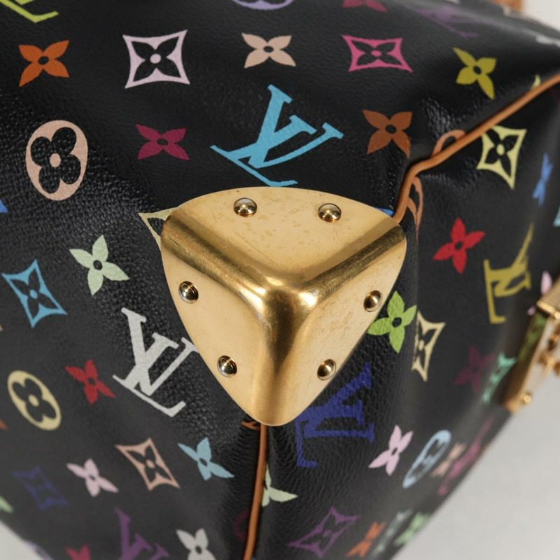 【日本直送】路易威登 Monogram 多色 Speedy 30 手提包 黑色 M92642 正品 128856V-13