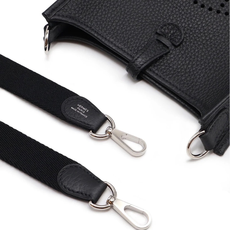 Hermes mini evelyne 黑銀16-4
