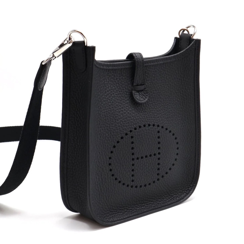 Hermes mini evelyne 黑銀16-5