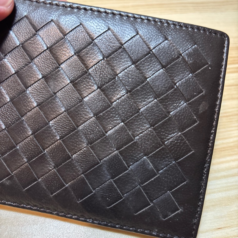 Bottega Veneta 黑色編織短夾-16