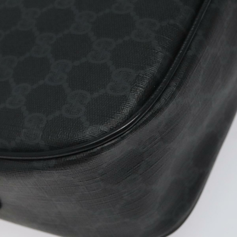 【日本直送】GUCCI GG Supreme Web Sherry Line 單肩包 PVC 黑色 89 02 077 正品 117764-14