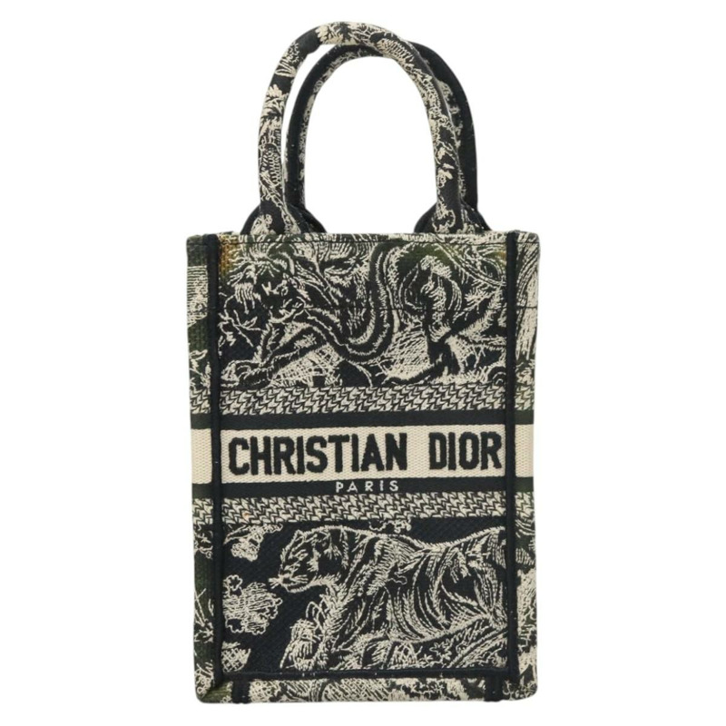 【日本直送】克莉絲汀迪奧迷你垂直手袋帆布兩用黑色正品 121850-1