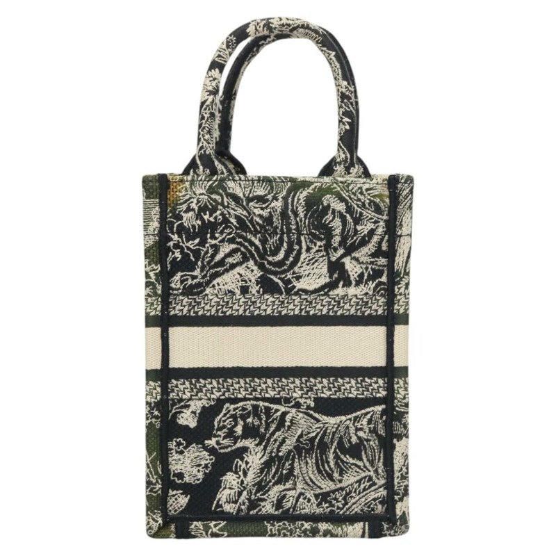 【日本直送】克莉絲汀迪奧迷你垂直手袋帆布兩用黑色正品 121850-2