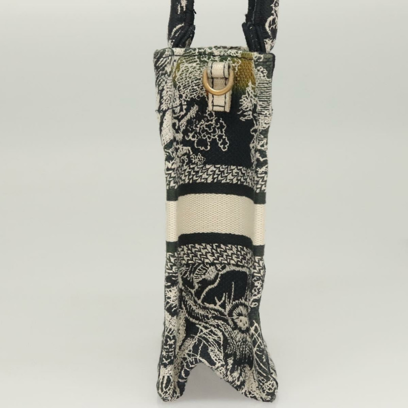 【日本直送】克莉絲汀迪奧迷你垂直手袋帆布兩用黑色正品 121850-4