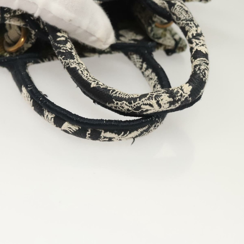 【日本直送】克莉絲汀迪奧迷你垂直手袋帆布兩用黑色正品 121850-6