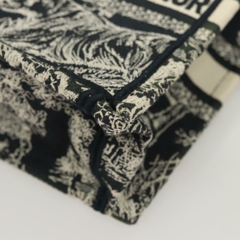 【日本直送】克莉絲汀迪奧迷你垂直手袋帆布兩用黑色正品 121850-10