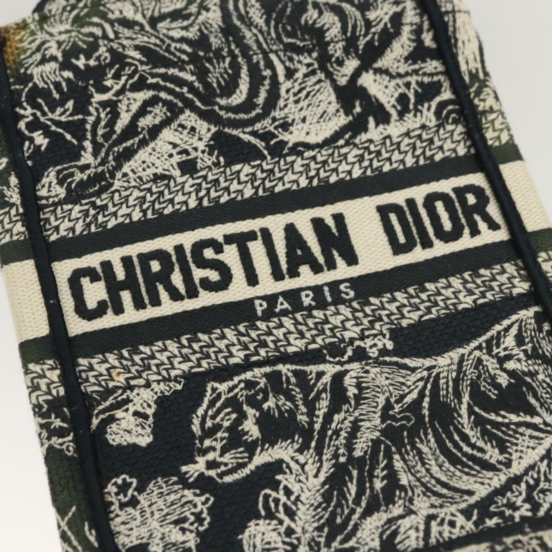 【日本直送】克莉絲汀迪奧迷你垂直手袋帆布兩用黑色正品 121850-13