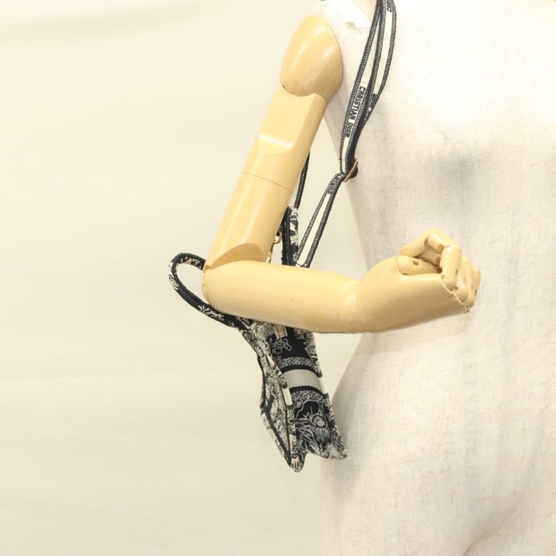 【日本直送】克莉絲汀迪奧迷你垂直手袋帆布兩用黑色正品 121850-22