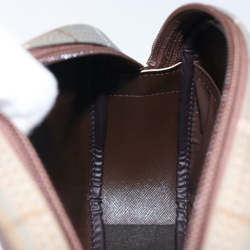 【日本直送】Burberrys Nova 格紋帆布手拿包 米色金色 正品 bs27402-10
