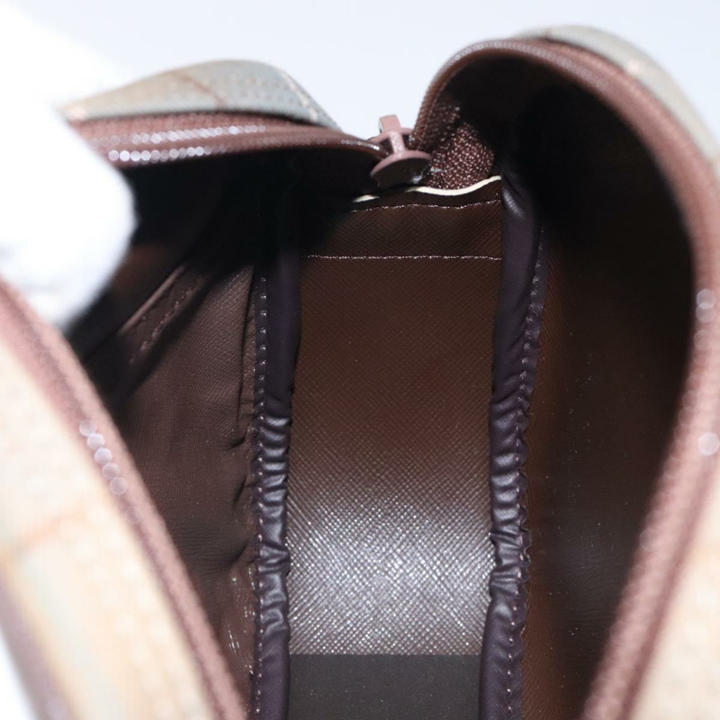 【日本直送】Burberrys Nova 格紋帆布手拿包 米色金色 正品 bs27402-16