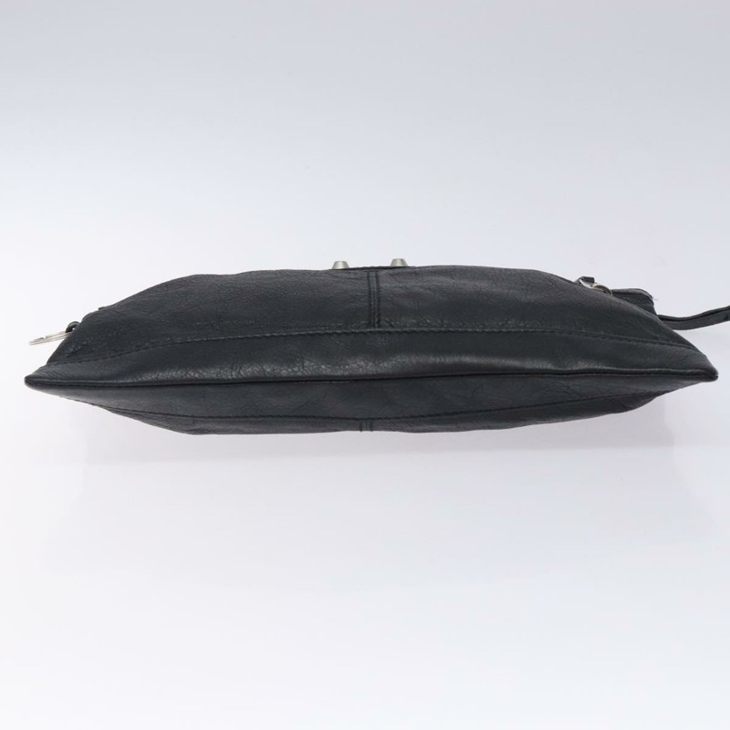 【日本直送】BALENCIAGA 經典 Clip M 手拿包 皮革 黑銀 273022 正品 132272-5