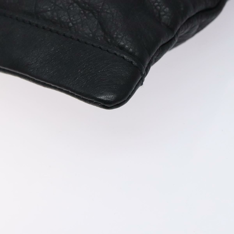 【日本直送】BALENCIAGA 經典 Clip M 手拿包 皮革 黑色 銀色 273022 正品號 132272-6