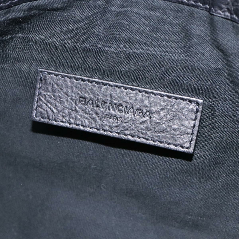 【日本直送】BALENCIAGA 經典 Clip M 手拿包 皮革 黑色 銀色 273022 正品號 132272-8