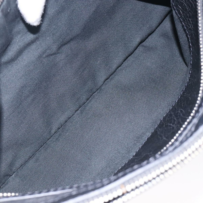 【日本直送】BALENCIAGA 經典 Clip M 手拿包 皮革 黑色 銀色 273022 正品號 132272-10