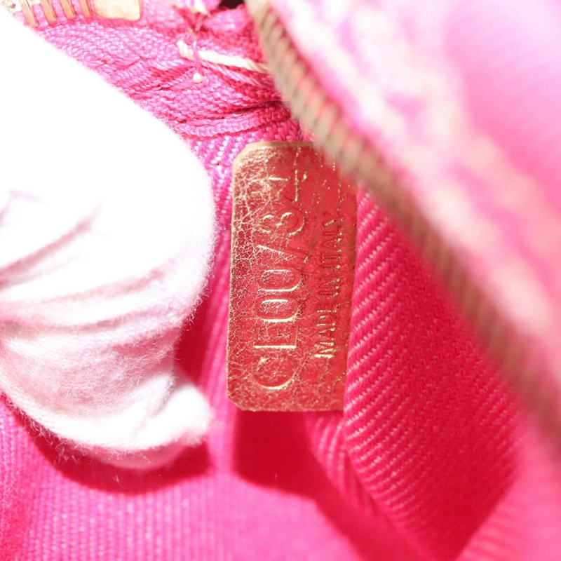 【日本直送】CELINE Paris Macadam 帆布斜背包 牛仔布 粉紅金色 正品 131795-11