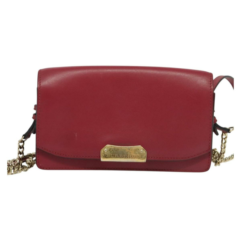 【日本直送】BURBERRY 鏈條皮夾 皮革 粉紅金 正品 bs28328-12