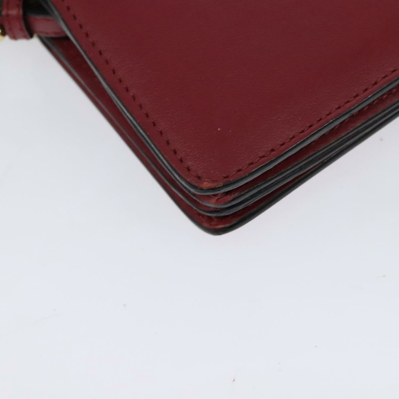 【日本直送】BURBERRY 鏈條皮夾 皮革 粉紅金 正品 bs28328-16