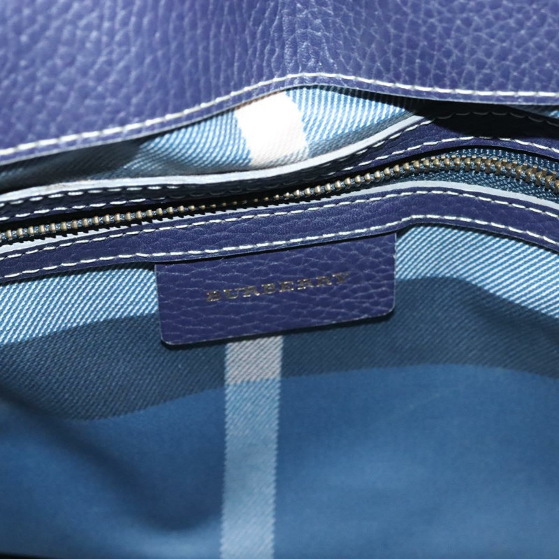 【日本直送】BURBERRY 托特包 帆布皮革 米色 紫色 正品 bs28324-9