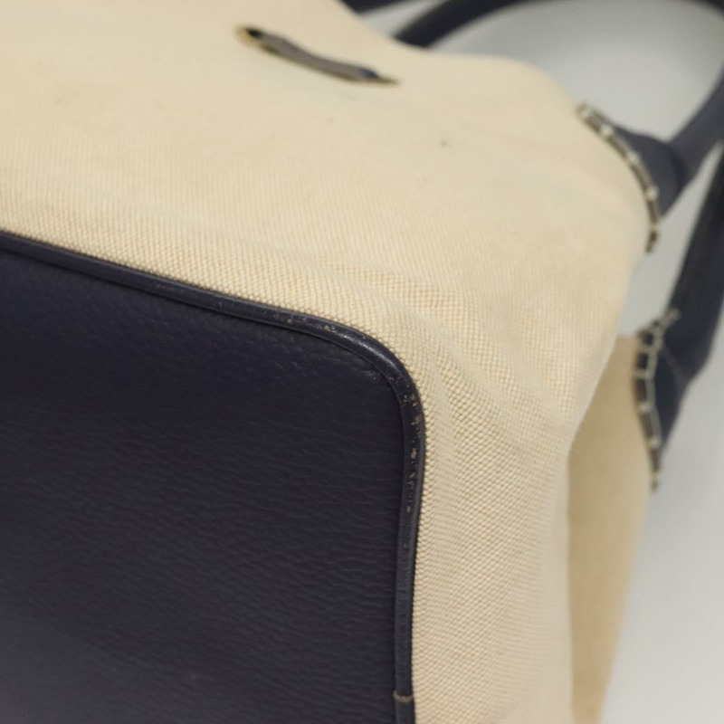 【日本直送】BURBERRY 托特包 帆布皮革 米色 紫色 正品 bs28324-13