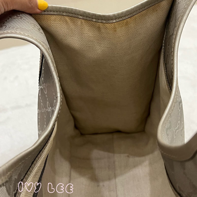 GUCCI 手提包 單肩包 Gucci Sima 203494 銀色 正品 二手精品-6