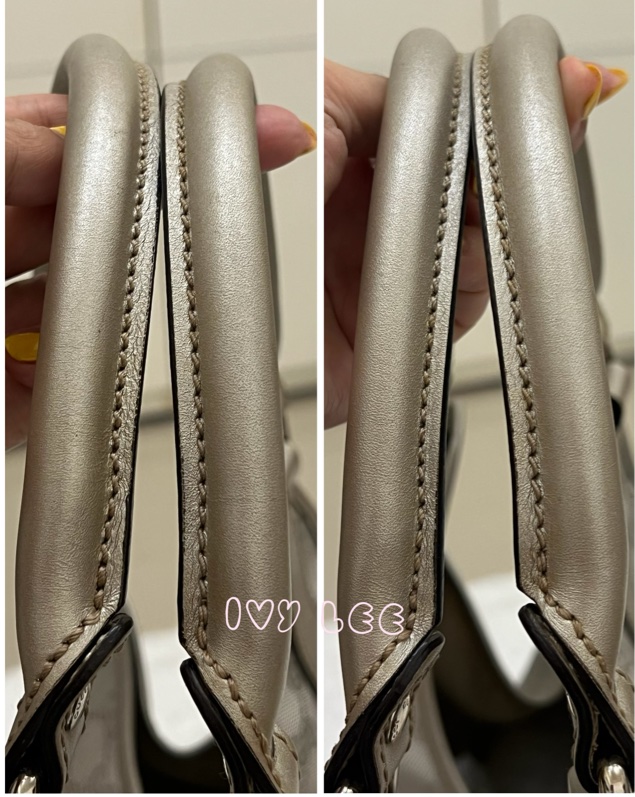 GUCCI 手提包 單肩包 Gucci Sima 203494 銀色 正品 二手精品-10