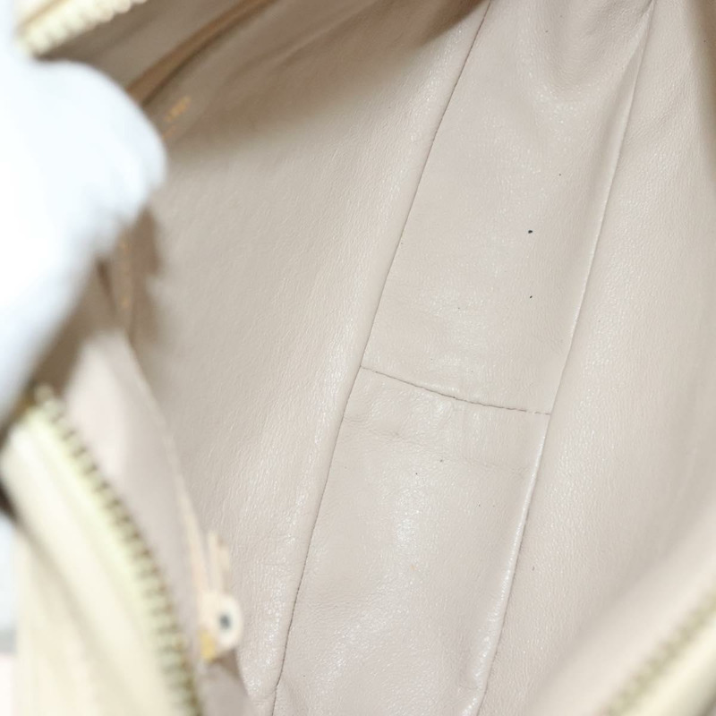【日本直送】香奈兒 Matelasse 鏈單肩包 小羊皮 白金 CC 正品 BA4005-11