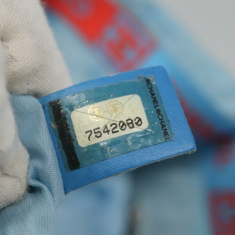 【日本直送】香奈兒新款旅遊系列托特包 尼龍材質 淺藍色 銀色 CC標誌 Auth 135449-10