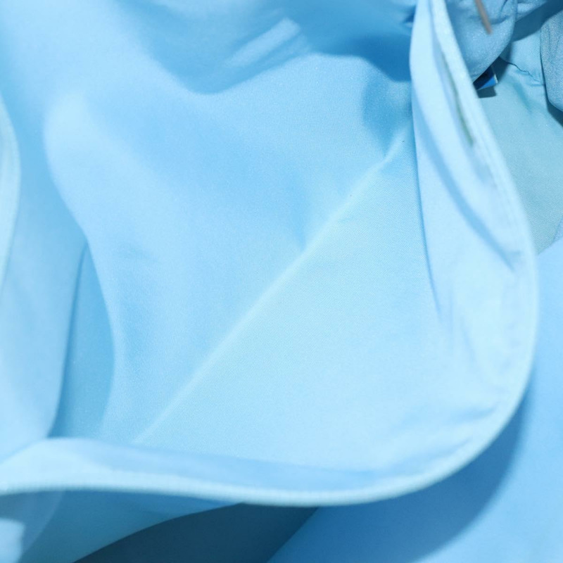 【日本直送】香奈兒新款旅遊系列托特包 尼龍材質 淺藍色 銀色 CC標誌 Auth 135449-21