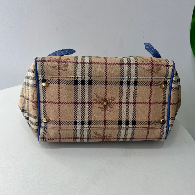 Burberry 經典條紋戰馬格紋托特包子母包肩背包-3